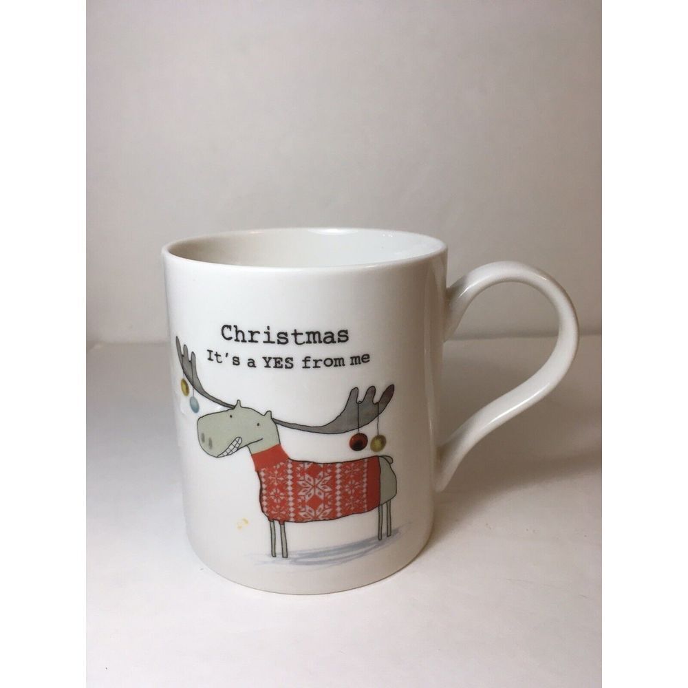 Rosie Made A Thing Mug -Christmas It's A Yes For Me Reindeer Coffee Tea Cup Mug
